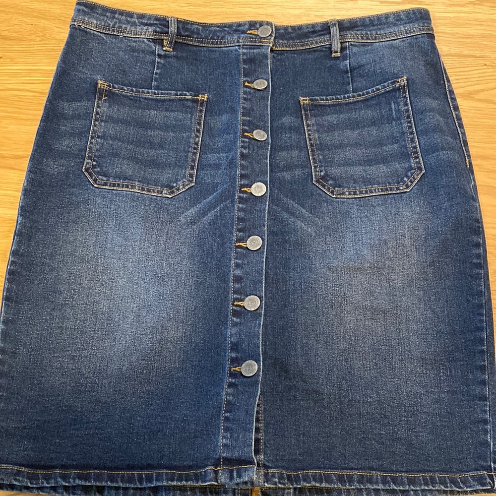 Kenneth Cole Denim Skirt